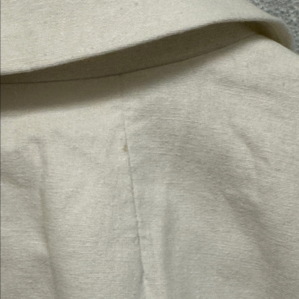 J Crew Womens White Linen Blazer Coat Jacket Size 22 Coastal Beach Office - Picture 8 of 10